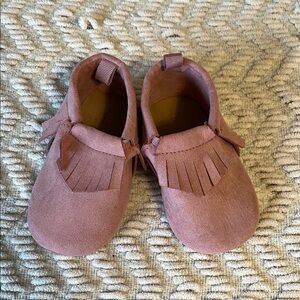 Kids Pink Moccasins
